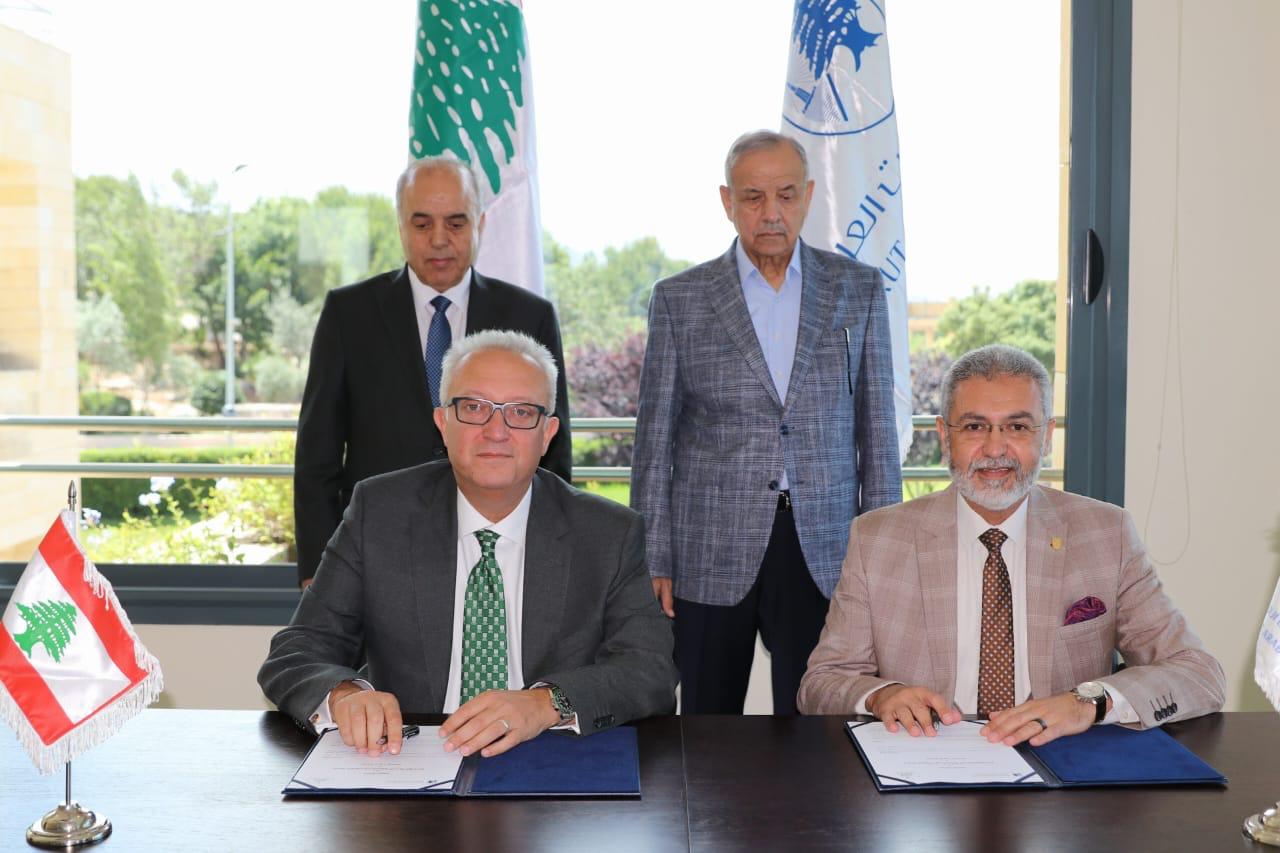 In the Presence of Krishan and Mahafza, YU Signs a Memorandum of Scientific and Research Understanding with Beirut Arab University