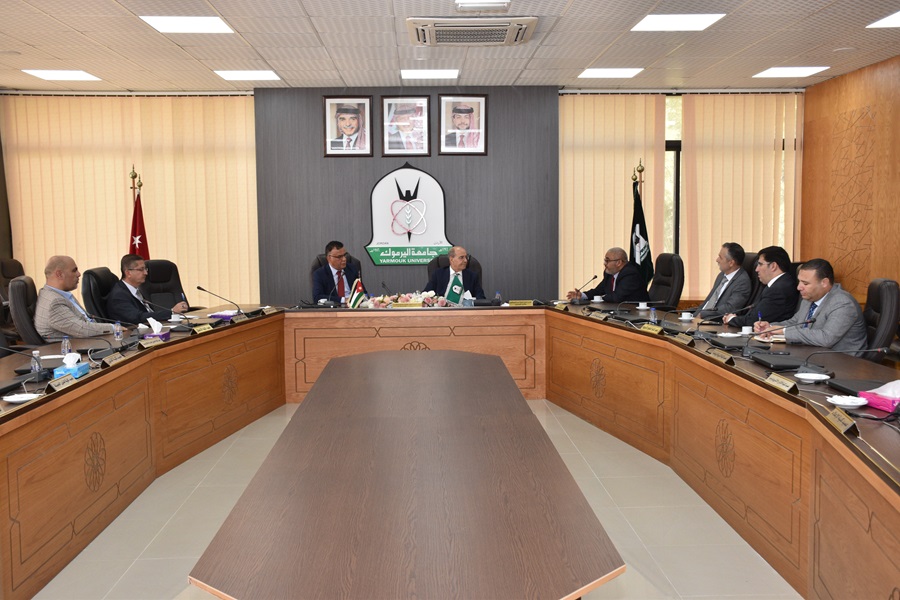 A Delegation from the Libyan Academy for Postgraduate Studies Visits Yarmouk