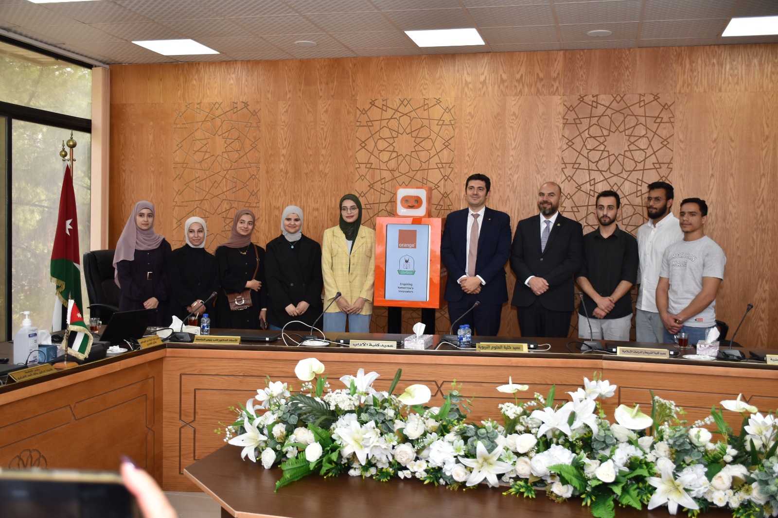  Alsharairi and Mansour Discuss Enhancing Cooperation Between Yarmouk University and Orange Jordan in Innovation and Digital Education