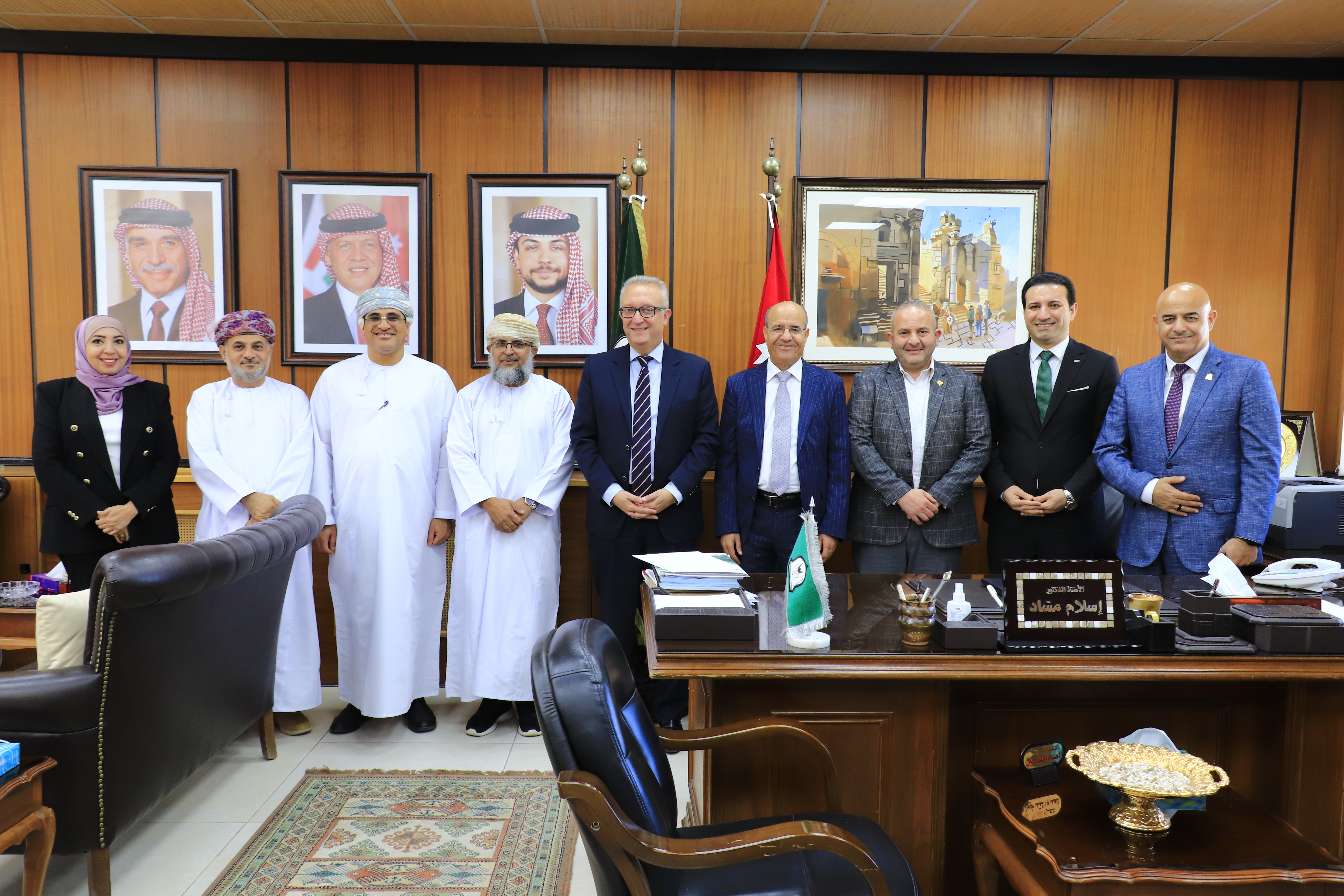 Discussing Cooperation between the Universities of Yarmouk and Nizwa, Oman