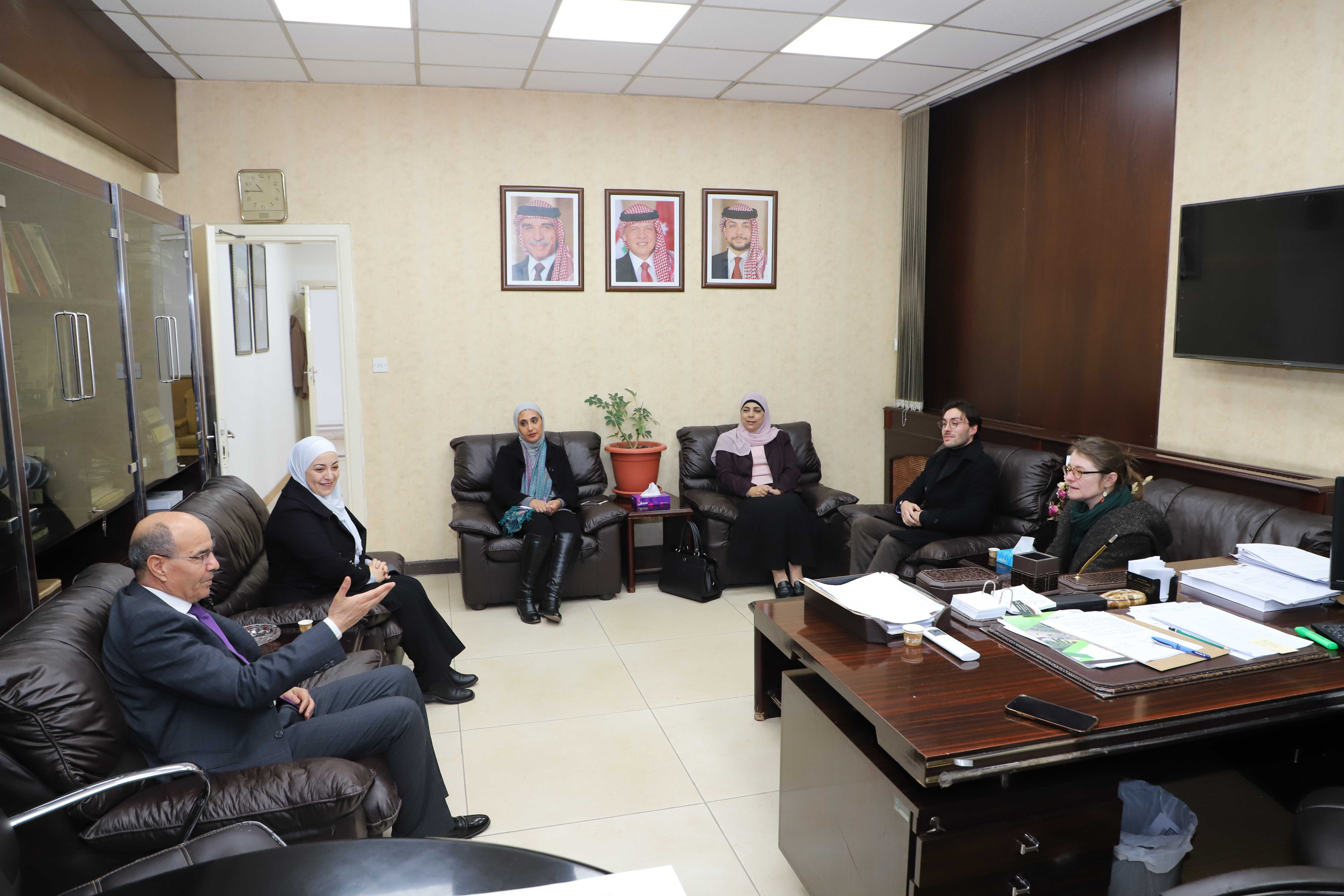 A Delegation from the French Cultural Institute Visits Yarmouk