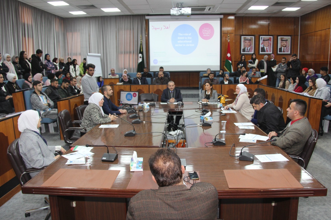 Symposium in Yarmouk Entitled "Refugees and Human Rights: The Right to Education"