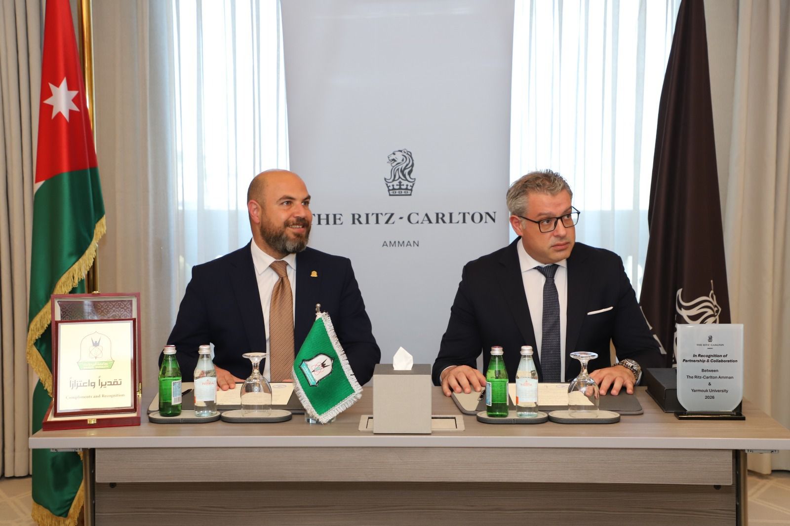 "اليرموك" و"فندق الريتزكارلتون عمّان" يوقّعان مذكرة تفاهم لتعزيز التدريب الفندقي لطلبة "السياحة والفنادق "