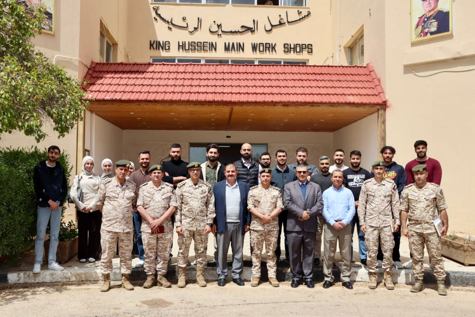 قسم الهندسة الميكانيكية في “اليرموك” يطّلع على التجربة الفنية المتقدمة في مشاغل الحسين الرئيسة
