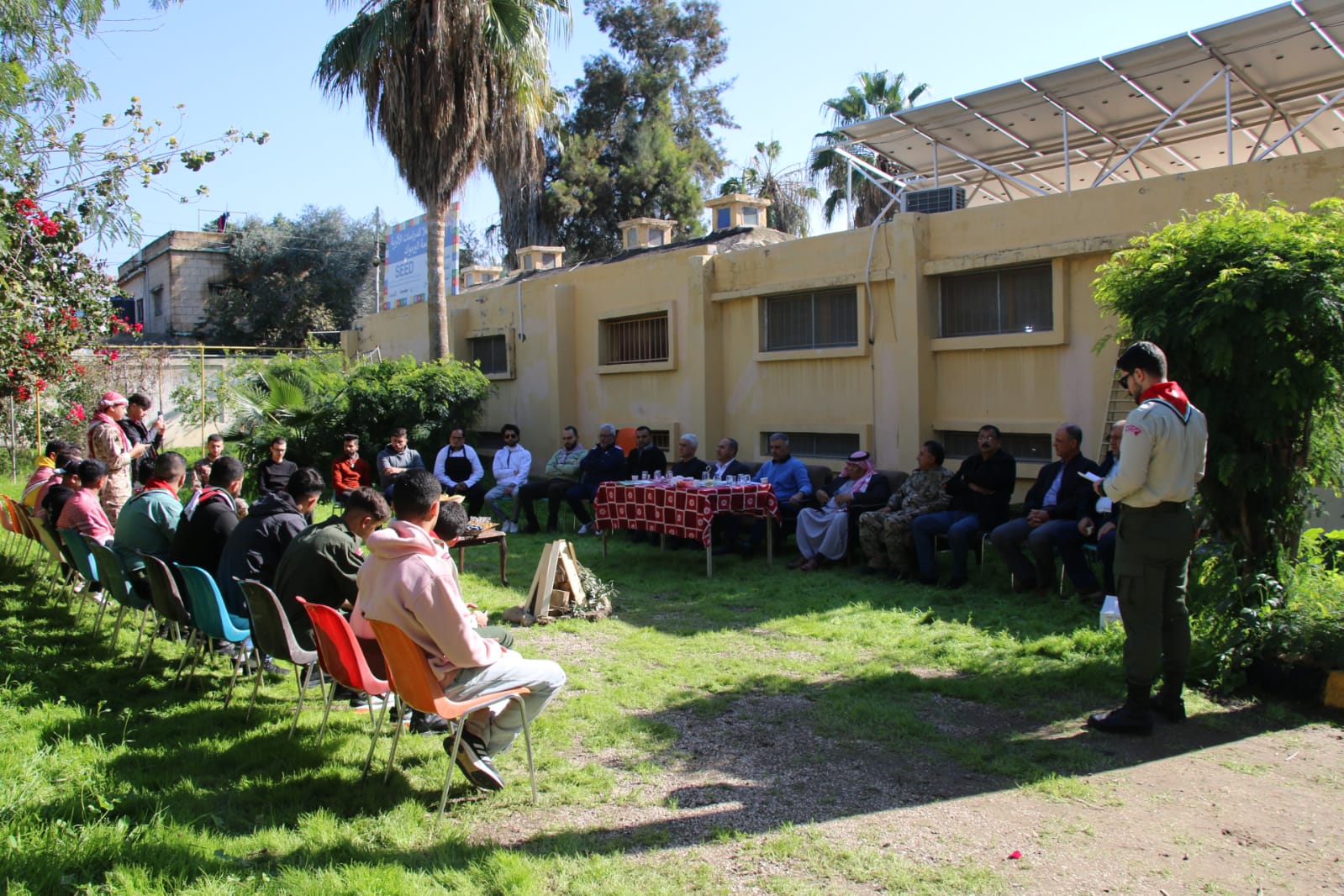 اختتام فعاليات معسكر العمل التطوعي والخدمة العامة لجوالة اليرموك